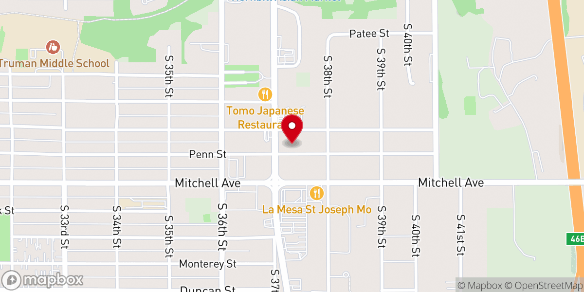 Map showing location of Harvest Church North Branch of St. Joseph