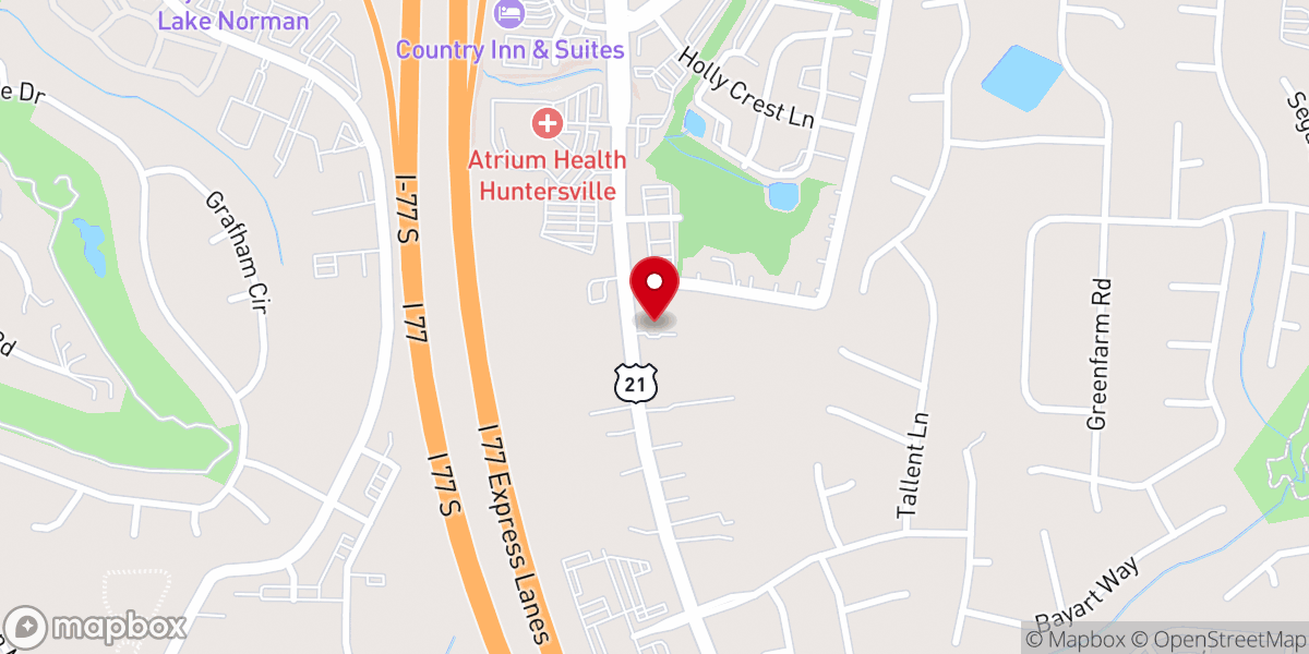 Map showing location of Point of Grace Lutheran Church