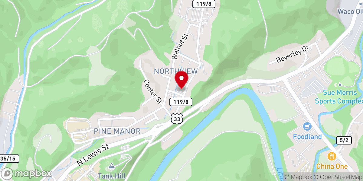 Map showing location of Good Shepherd Catholic Church