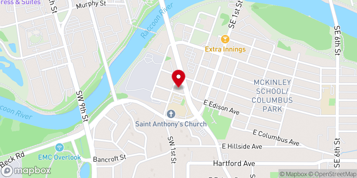 Map showing location of Diocesan Shrine of Our Lady of Mount Carmel & Divine Mercy