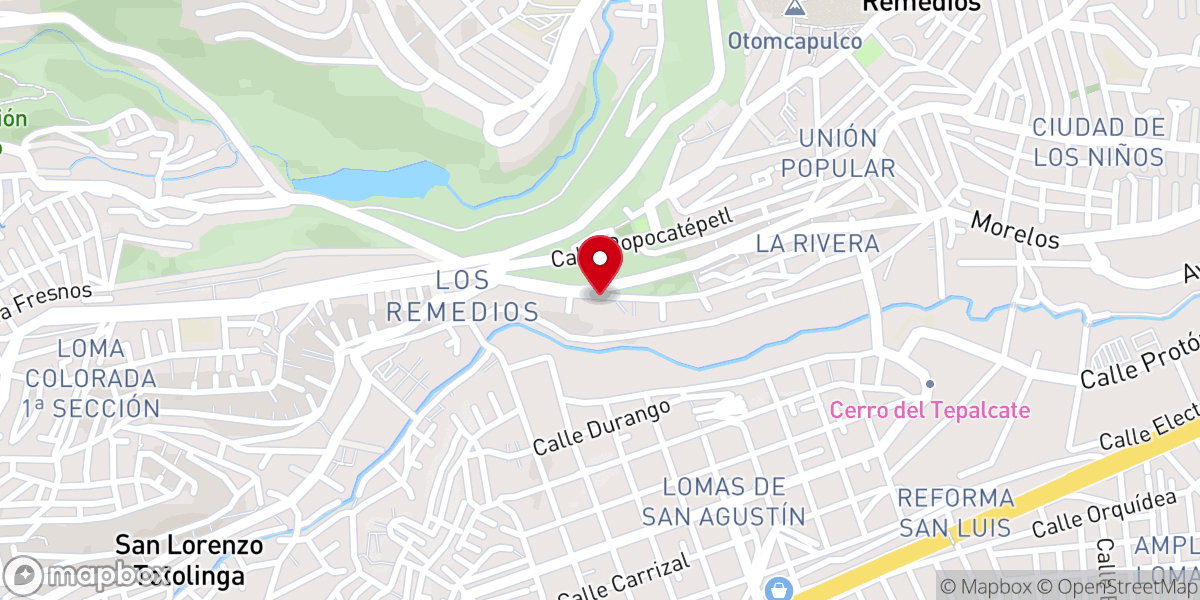 Map showing location of Iglesia Cristiana Maranatha