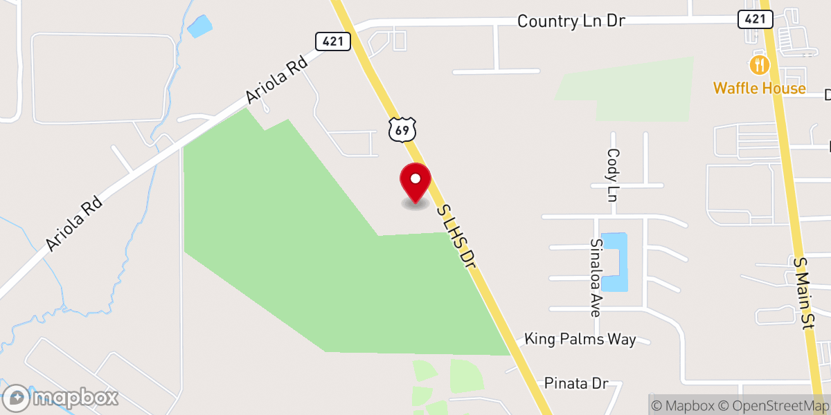 Map showing location of Infant Jesus Catholic Church