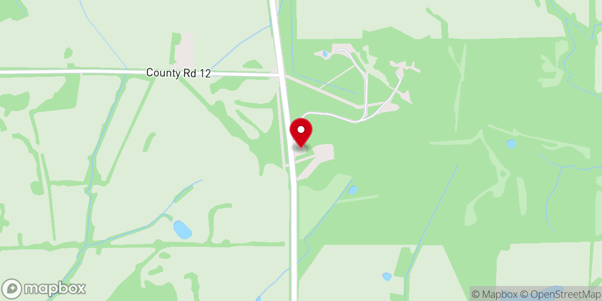 Map showing location of Lily Hill Church