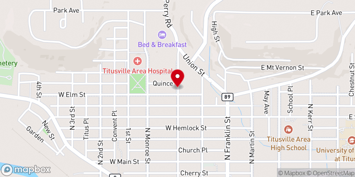 Map showing location of Emanuel Church