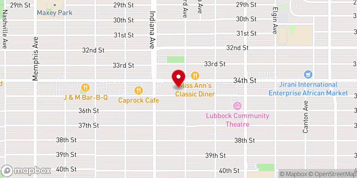 Map showing location of Providence Presbyterian Church