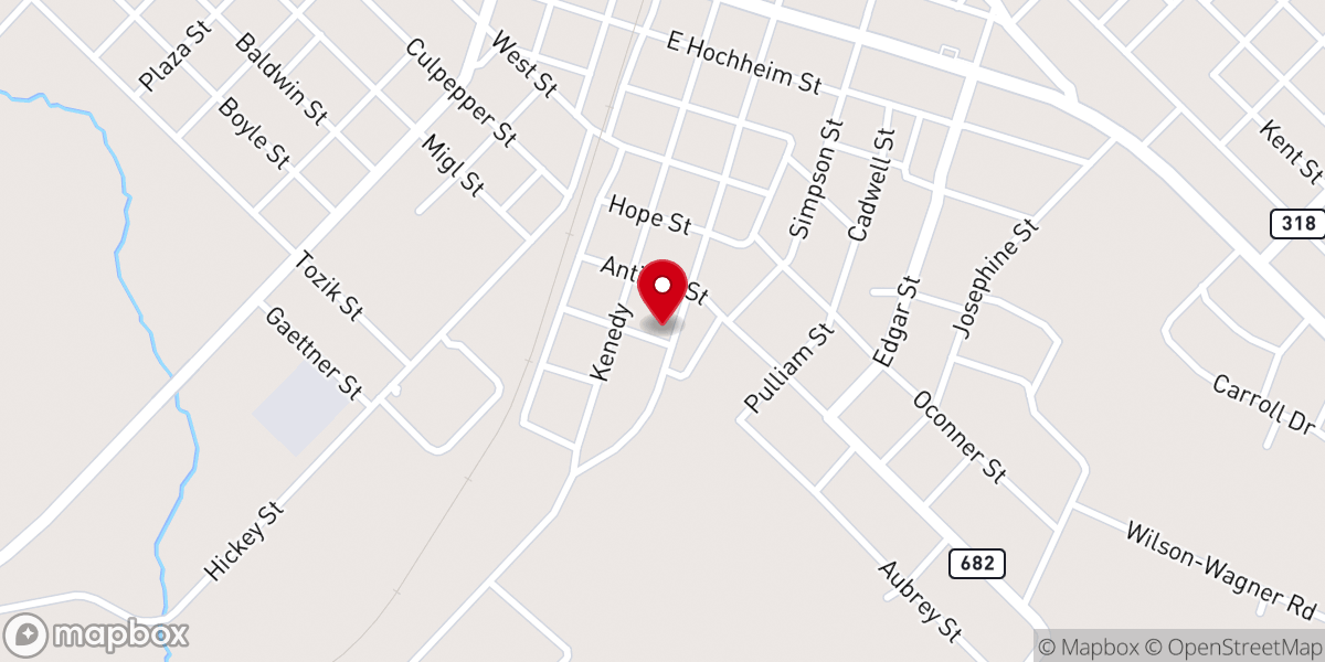 Map showing location of Casa de Dios Puerta del Cielo Iglesia Apostolica