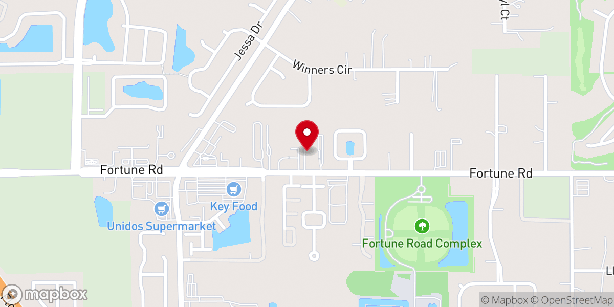 Map showing location of Fortune Road Church of Christ