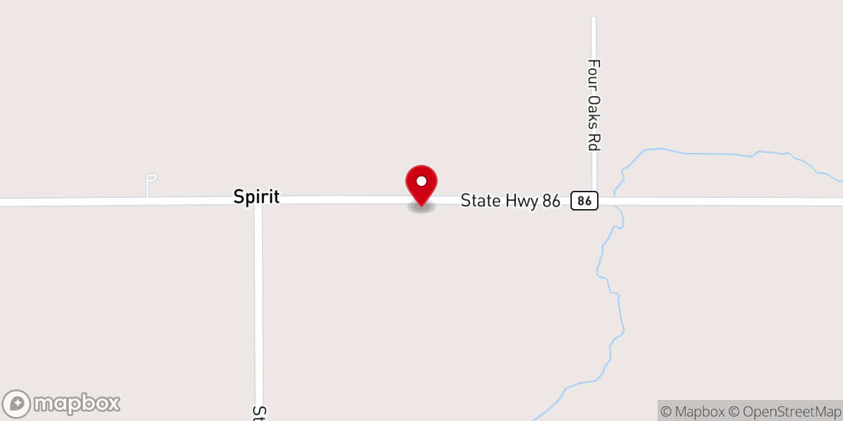 Map showing location of Spirit United Methodist Church