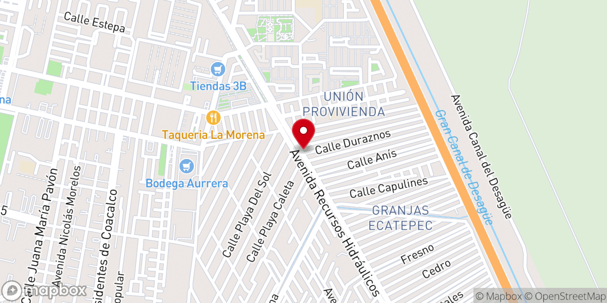 Map showing location of IGLESIA CRISTIANA (UFC) unidad familiar Cristiana
