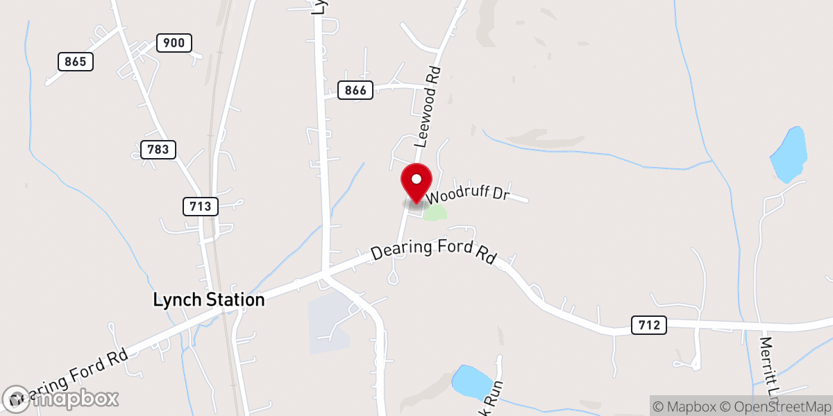Map showing location of Second Saint Pauls Baptist Church