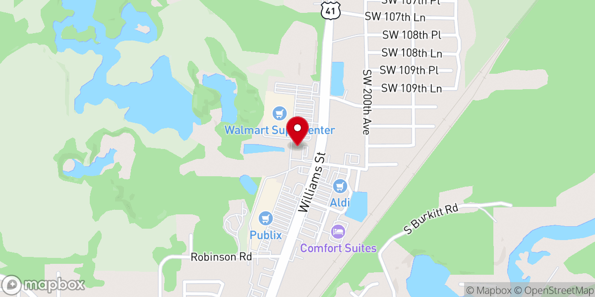 Map showing location of Little Caesars Pizza