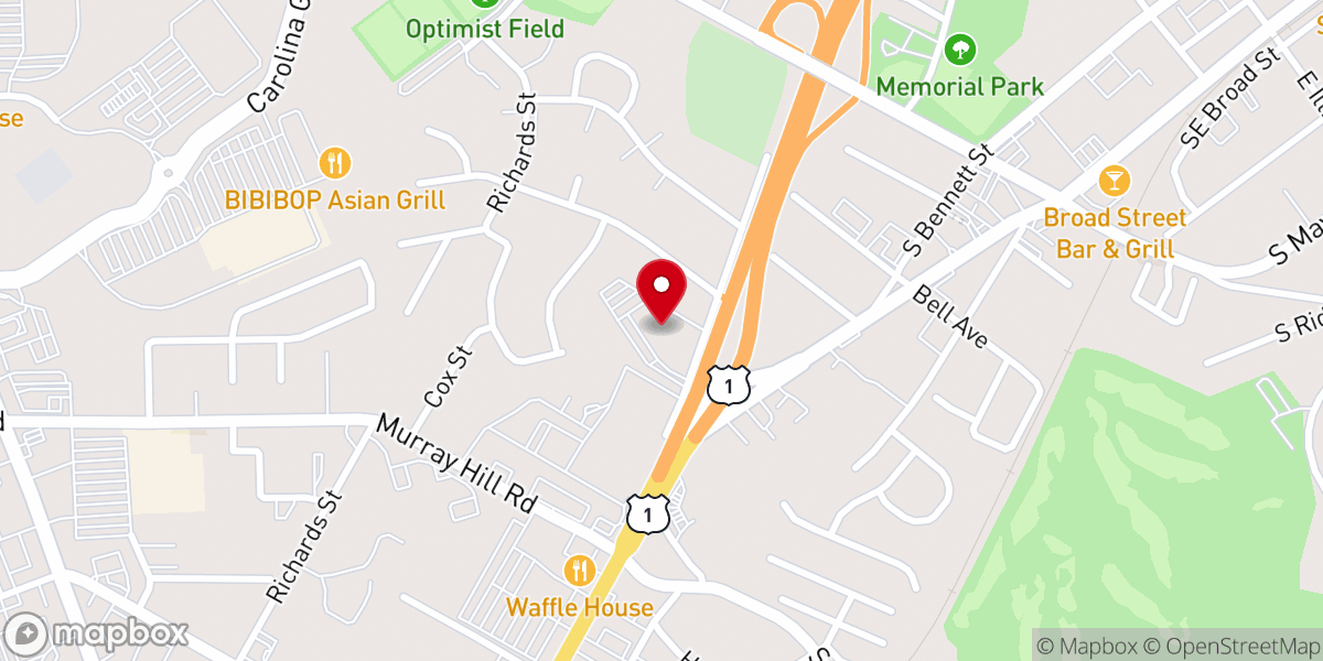 Map showing location of Redeemer Church, PCA