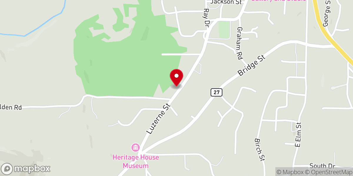 Map showing location of Mount Ida Church of Christ