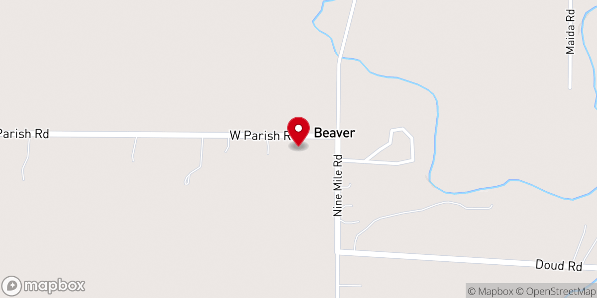 Map showing location of Parish Road Community Hall