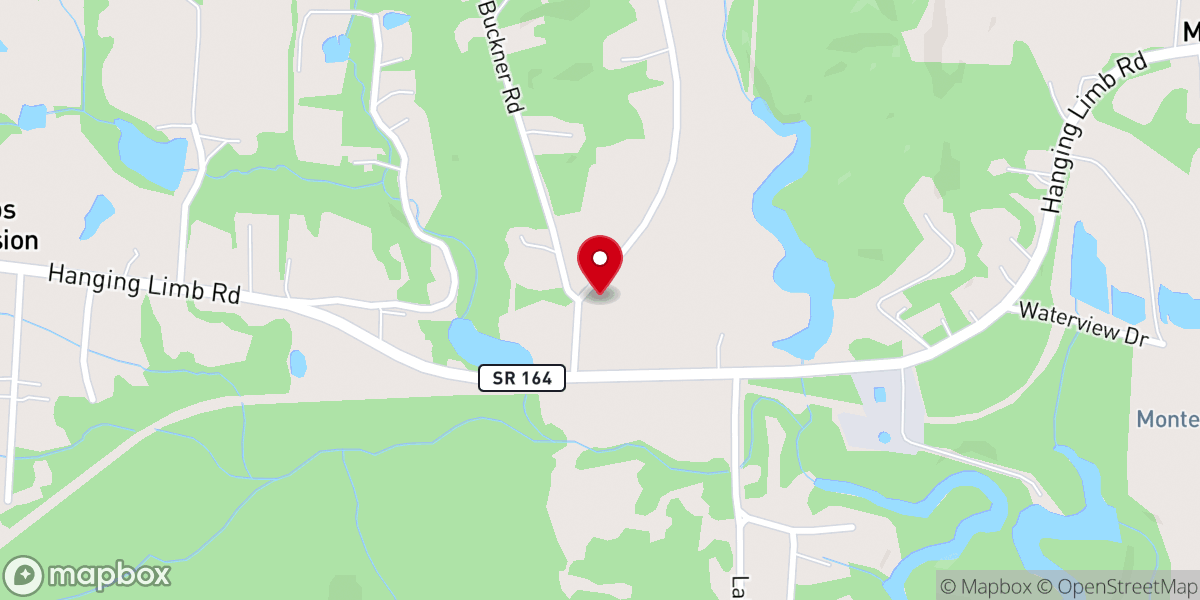 Map showing location of Buckner Chapel