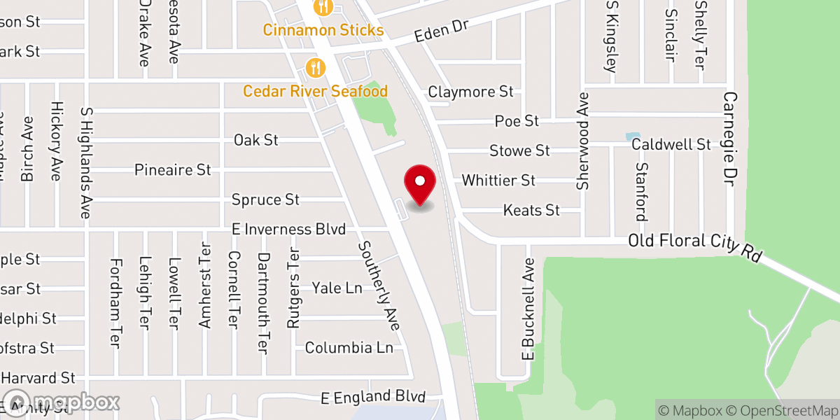 Map showing location of Calvary Chapel Inverness