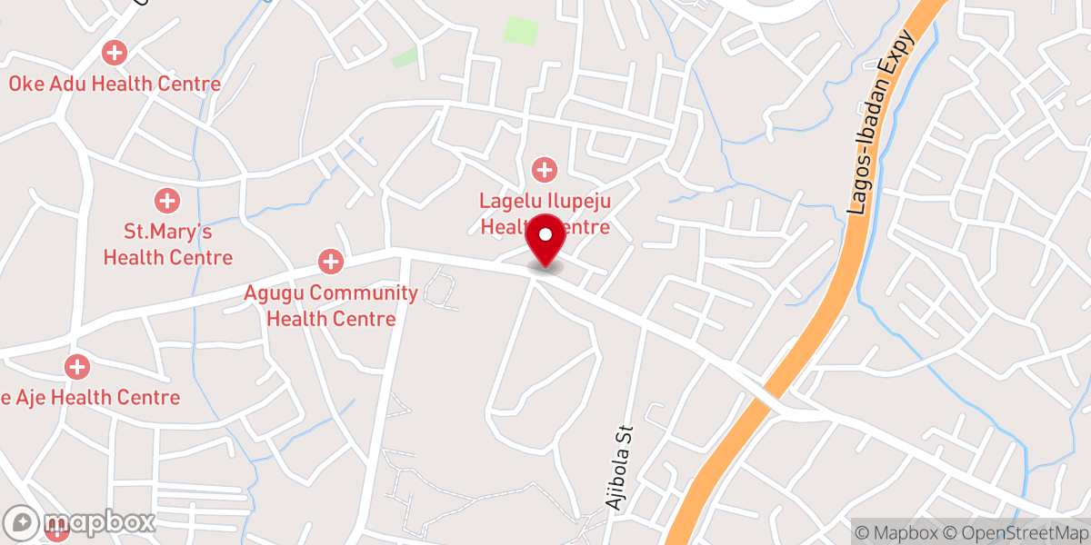 Map showing location of Living Faith Church