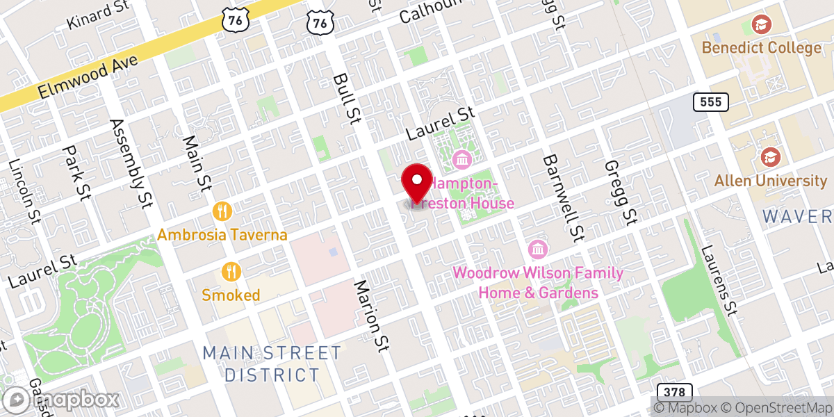 Map showing location of Good Shepherd Episcopal Church