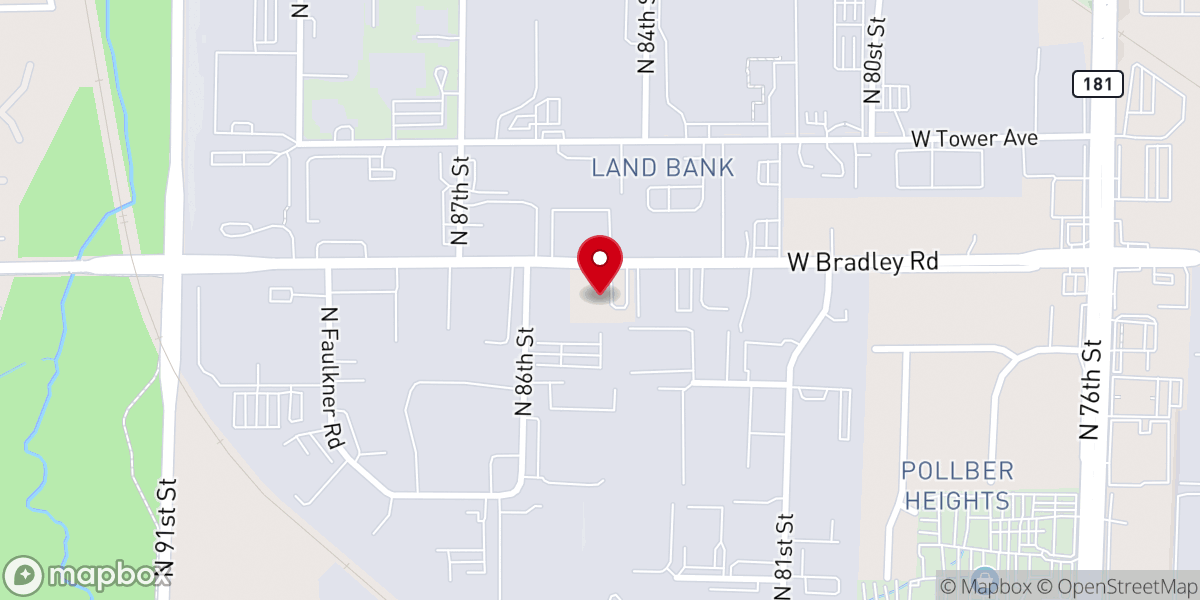 Map showing location of Lamb of God Missionary Baptist Church