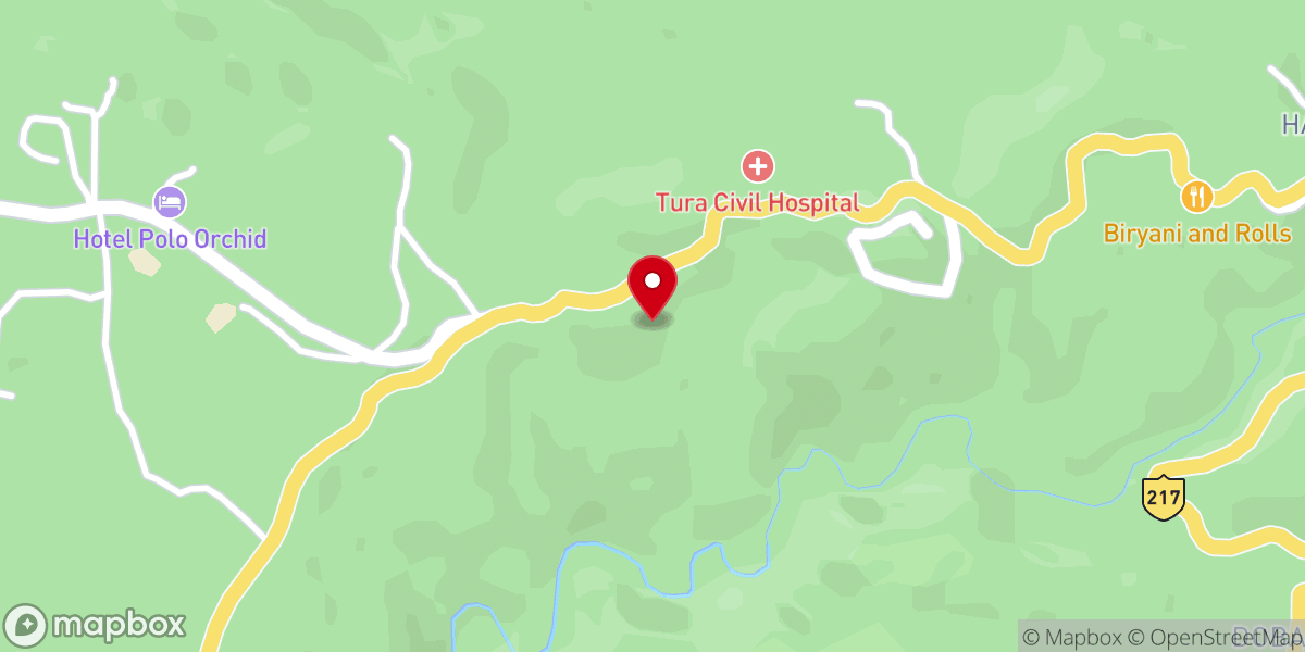 Map showing location of Baptist Church