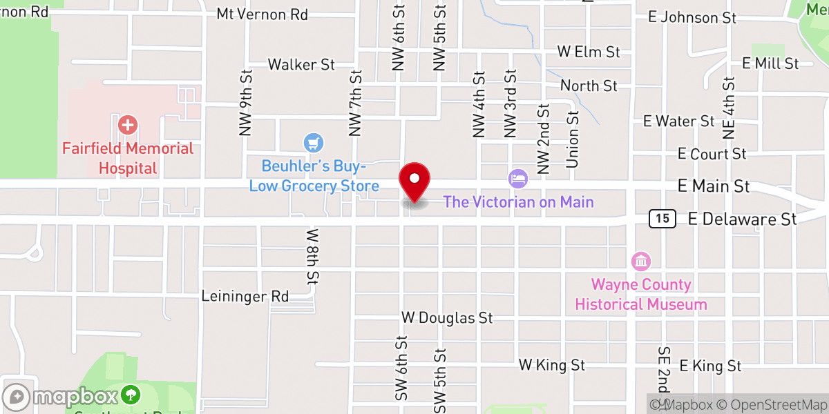 Map showing location of Church of the Lord Jesus Christ