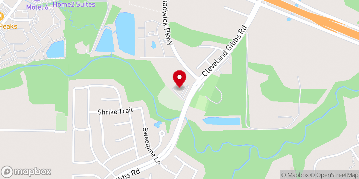 Map showing location of St. Peter Church & School