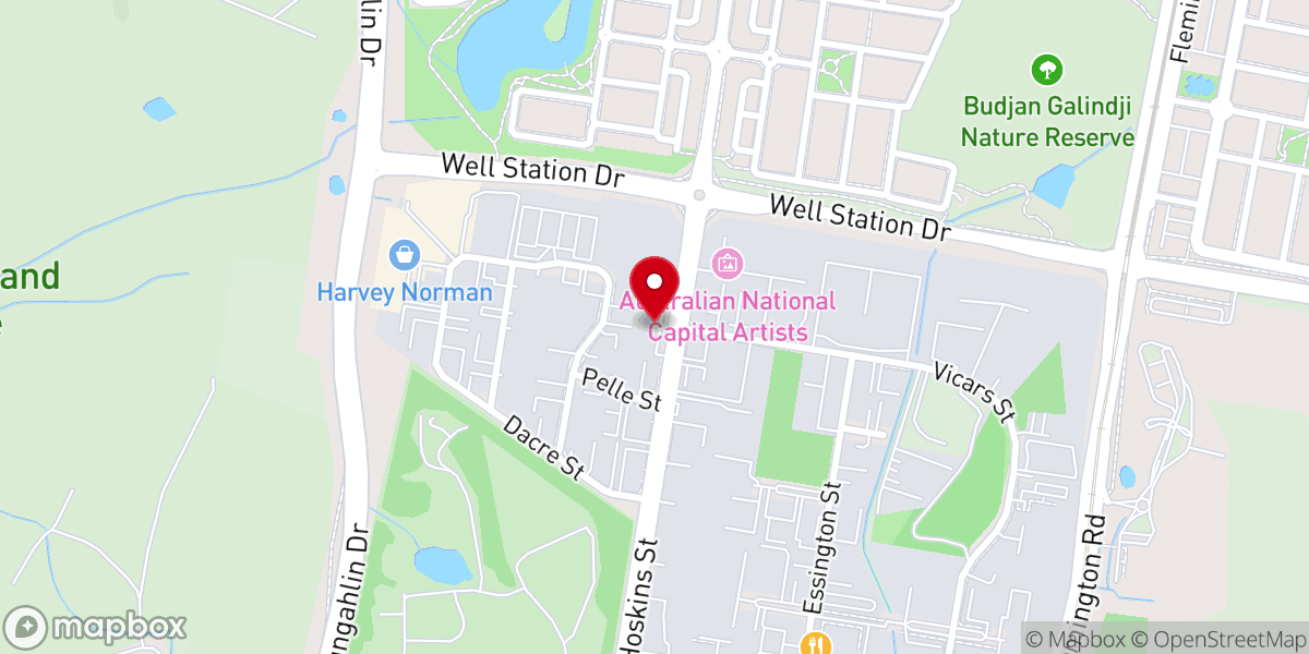 Map showing location of Equippers Canberra (formerly Fusion City Church)
