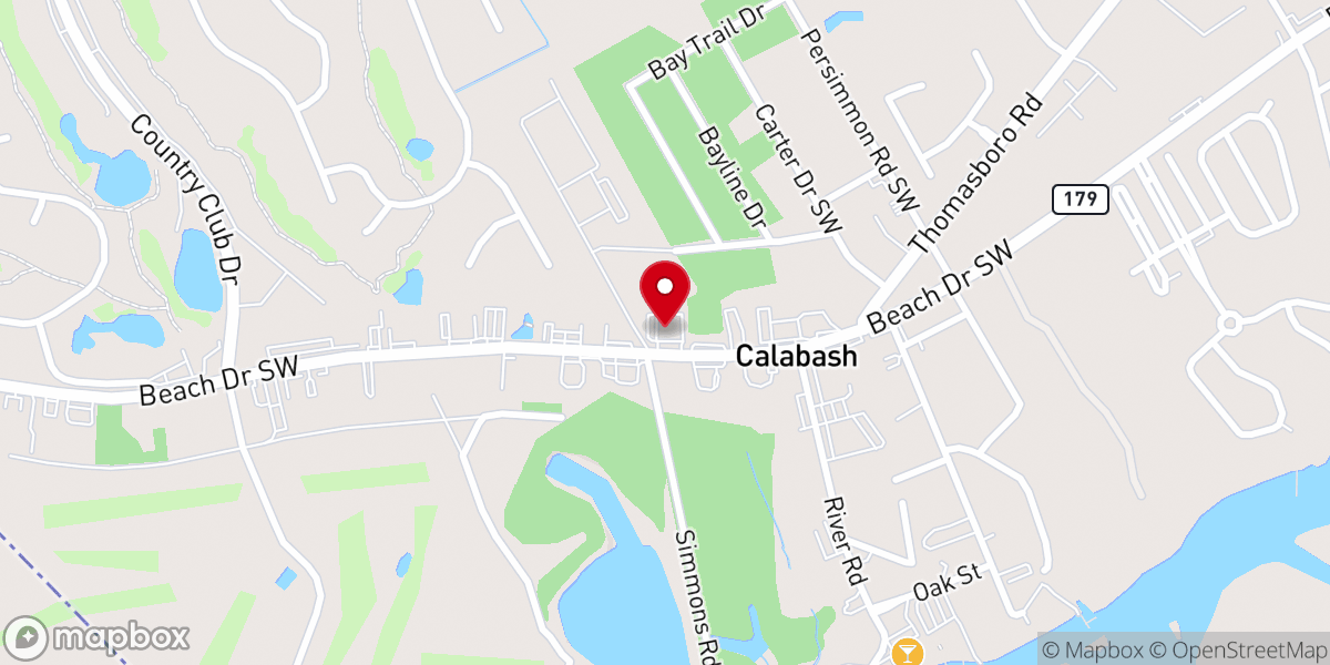 Map showing location of The Brunswick Center At Calabash