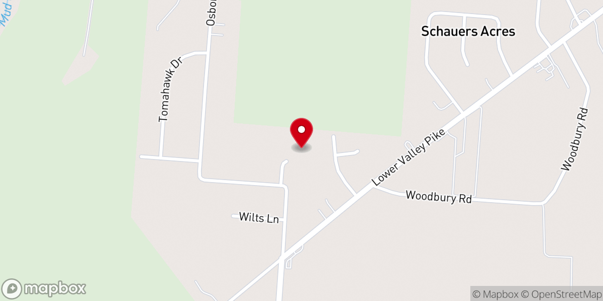 Map showing location of Bethel Community Church of the Nazarene