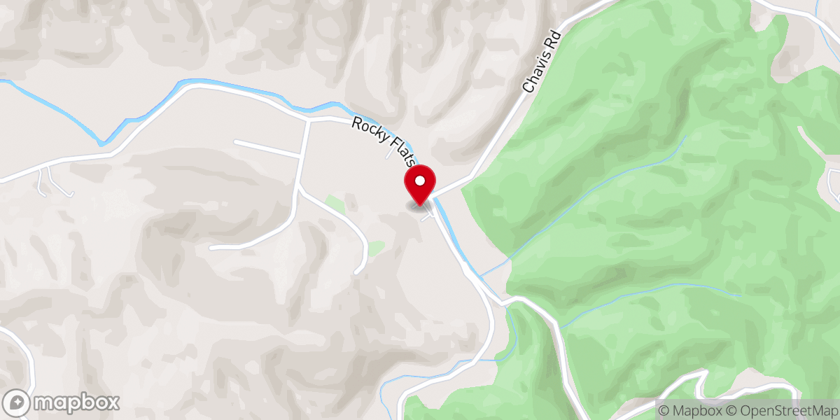Map showing location of Bradleys Chapel
