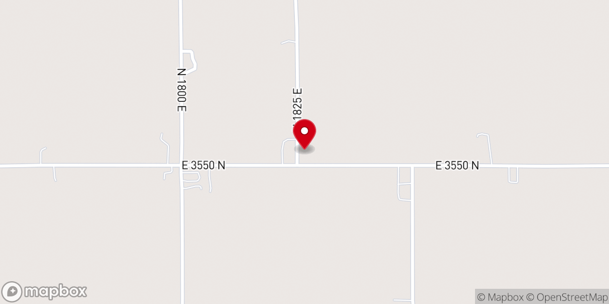 Map showing location of Clover Trinity Lutheran Church