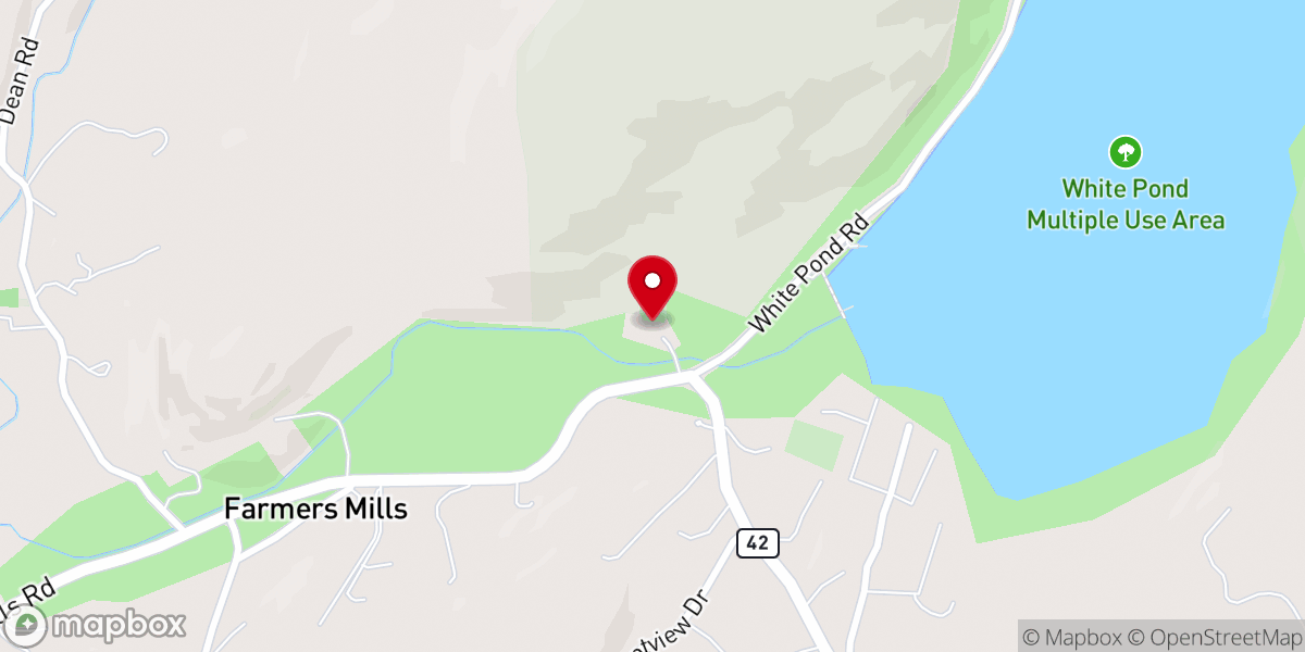 Map showing location of New Life Bible Church
