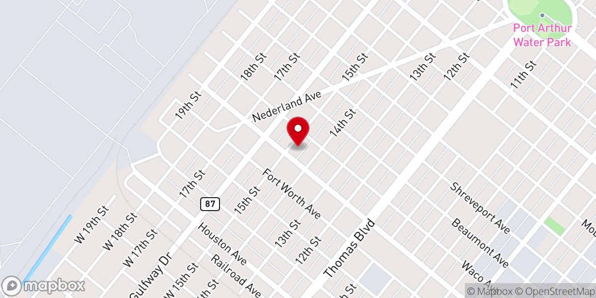 Map showing location of Eastern Star Baptist Church