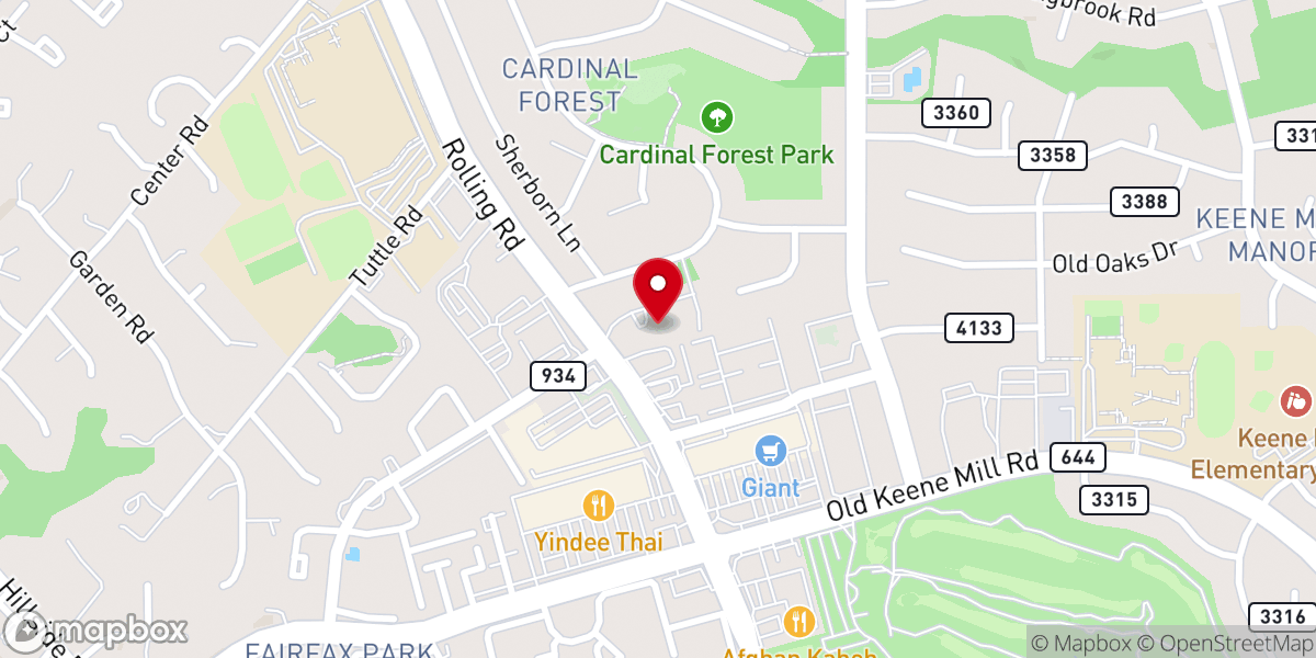 Map showing location of Messiah United Methodist Church