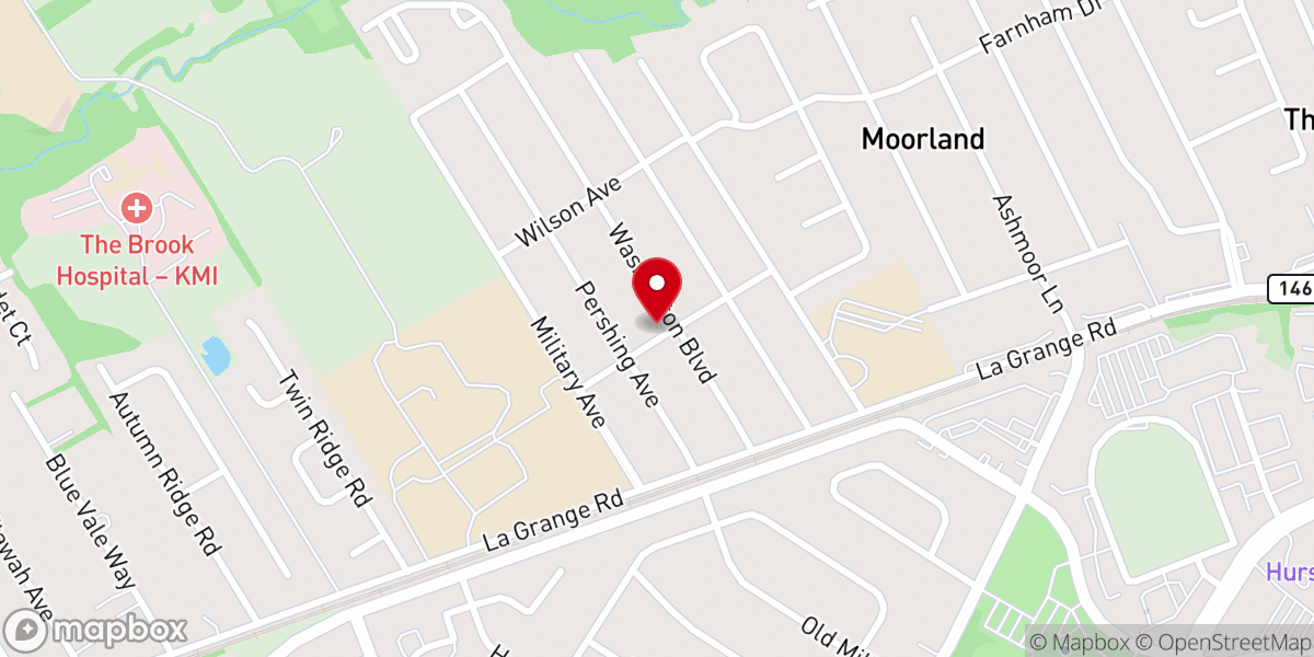 Map showing location of Beulah Land Bible Baptist Church