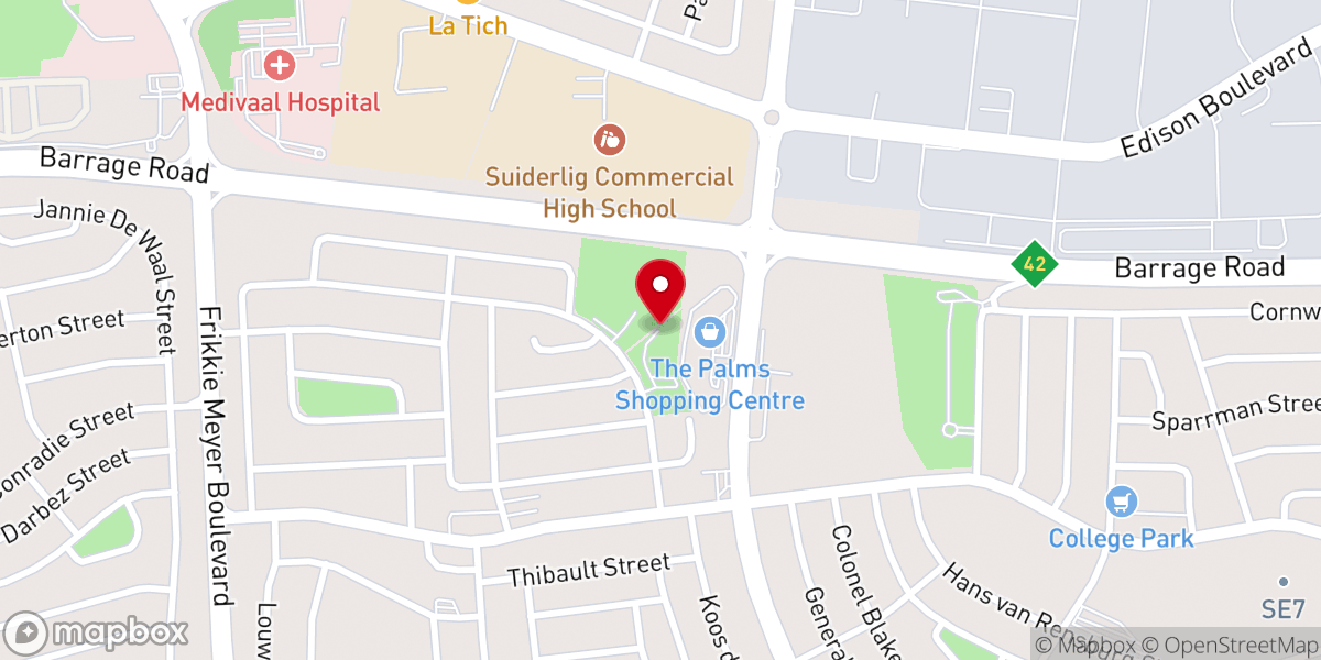 Map showing location of Saint Nectarios Greek Orthodox Church