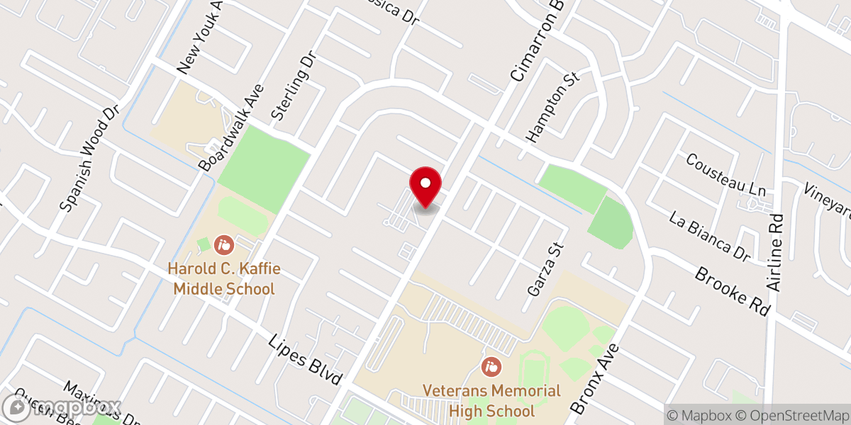 Map showing location of St. Philip the Apostle Catholic Church