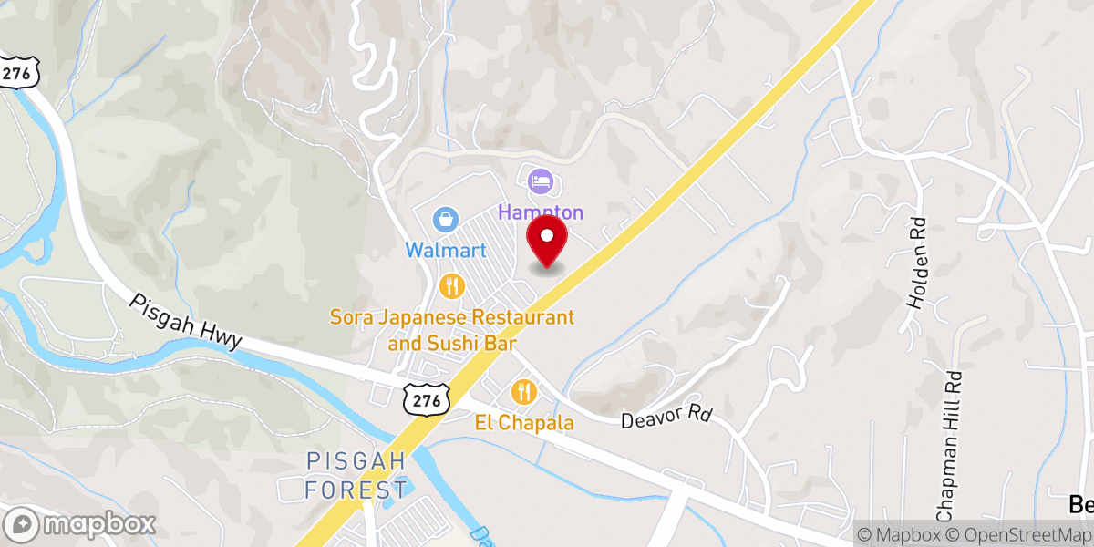 Map showing location of Allison-Deaver House