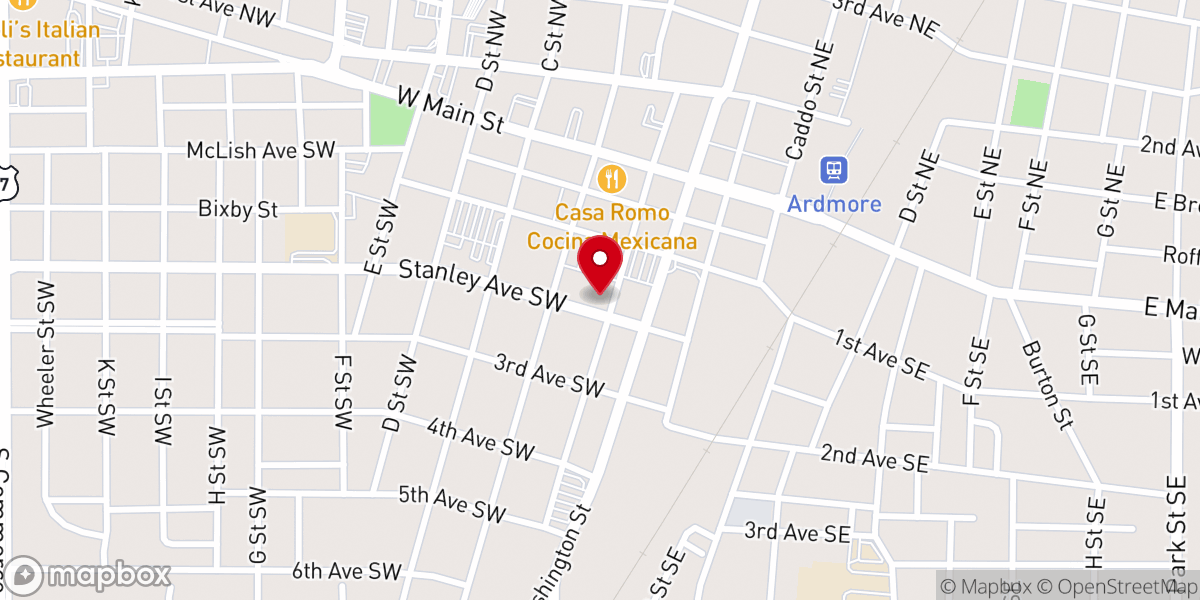 Map showing location of Salvation Army