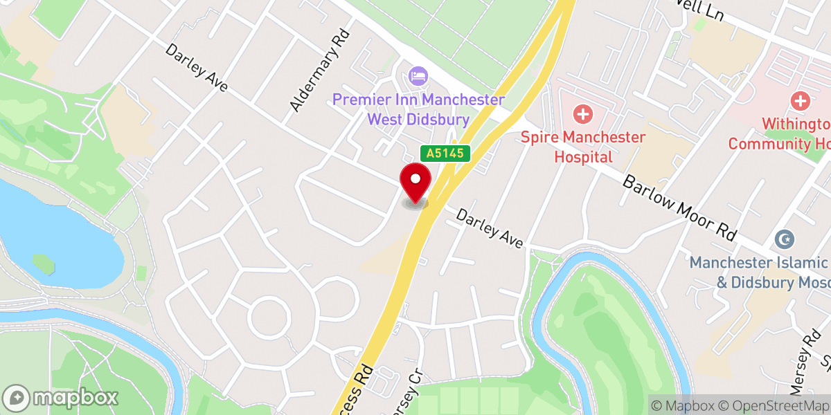 Map showing location of Saint Ambrose Catholic Church