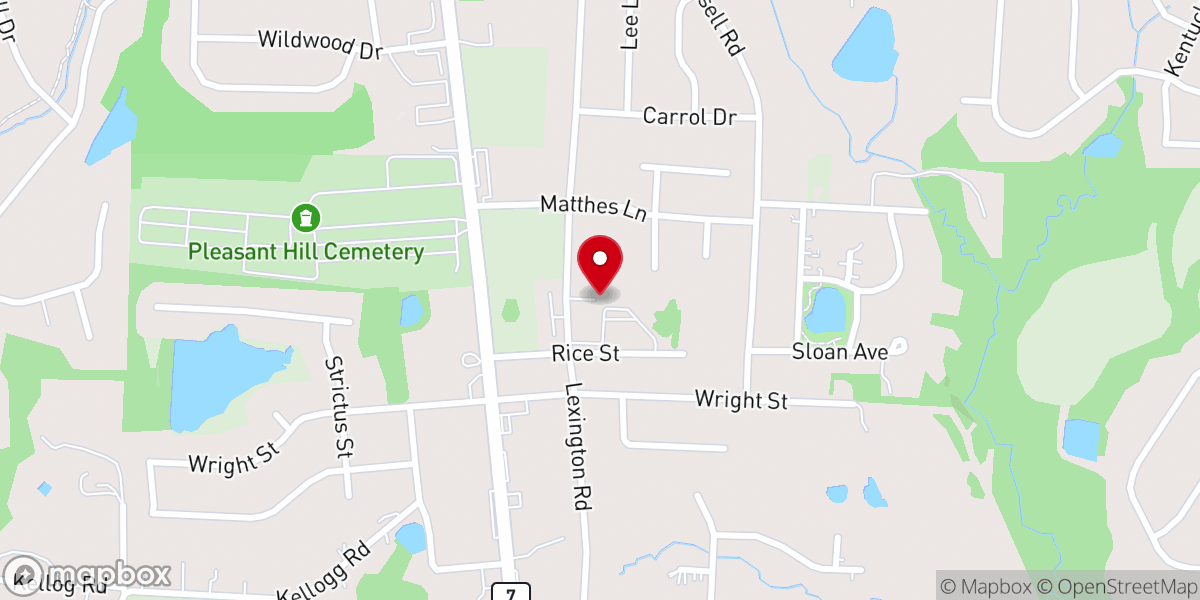 Map showing location of Pleasant Hill United Methodist