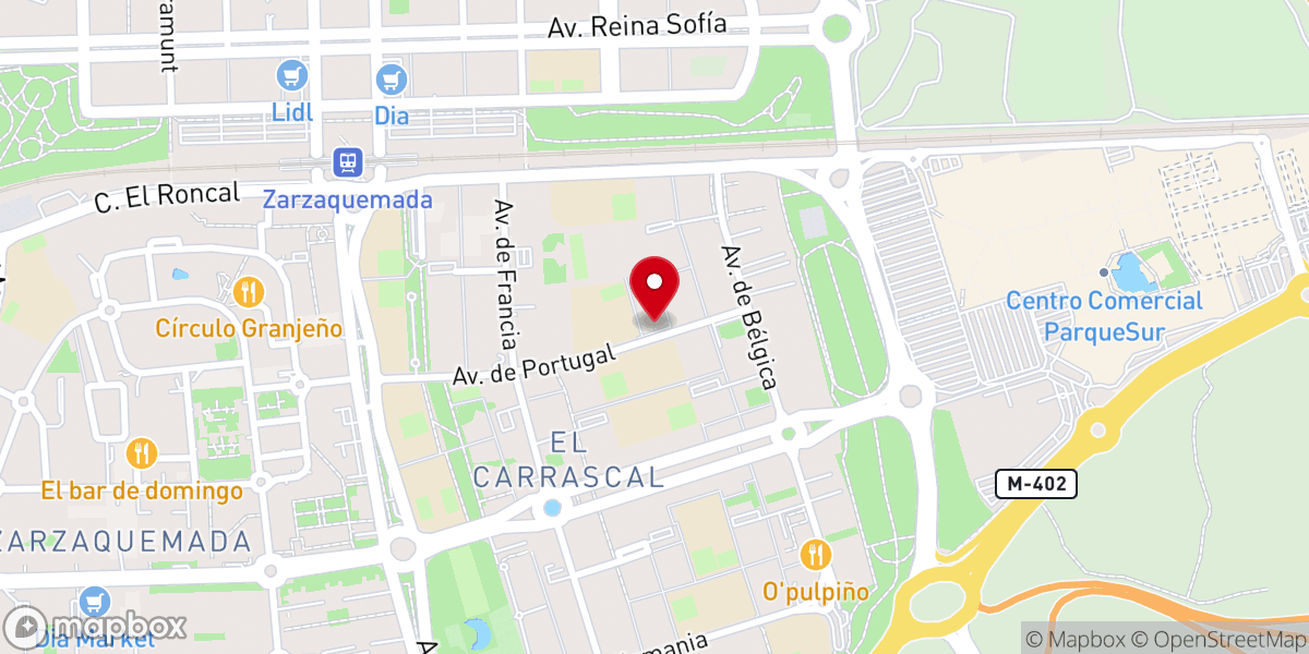 Map showing location of Parroquia Nuestra Señora Del Carrascal