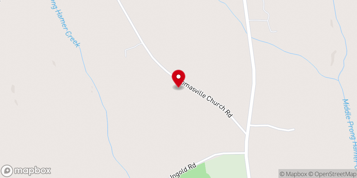 Map showing location of Thomasville Missionary Baptist