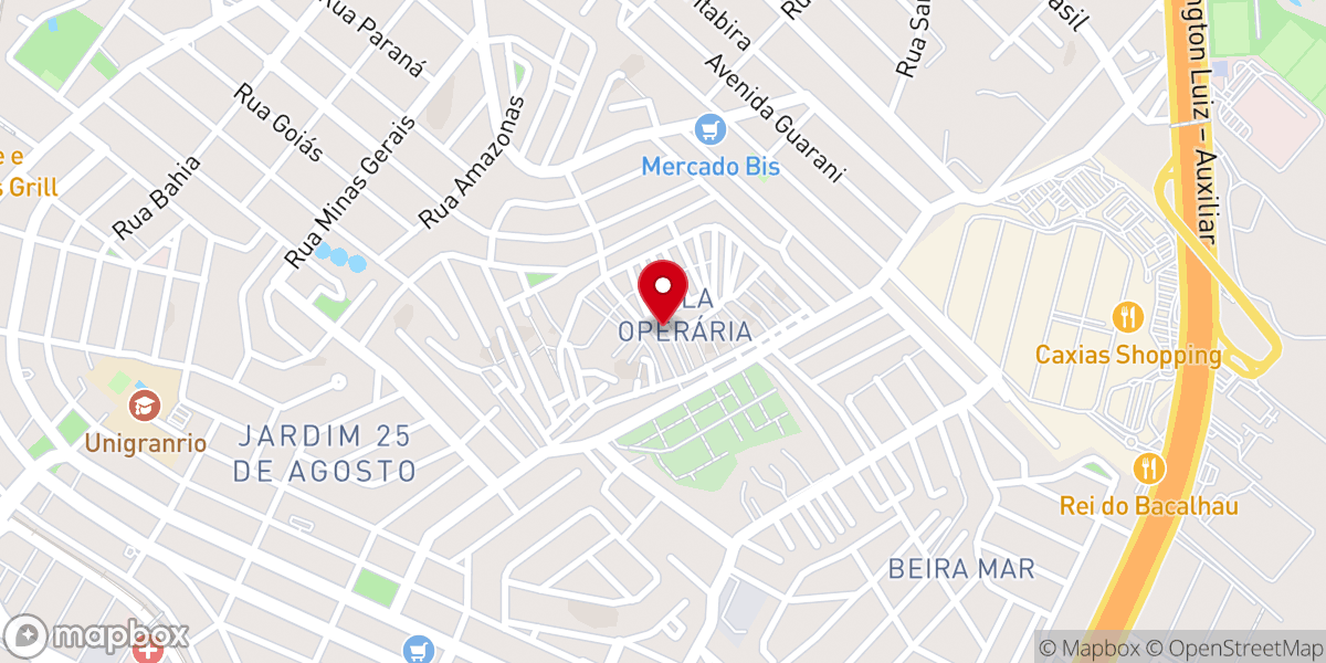 Map showing location of Comunidade Nossa Senhora de Guadalupe