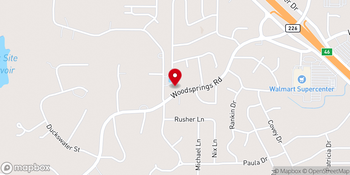 Map showing location of First Christian Church