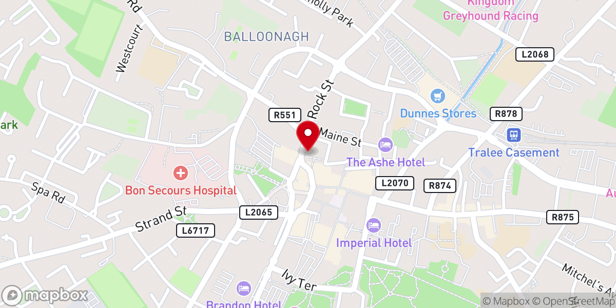 Map showing location of An Shebeen