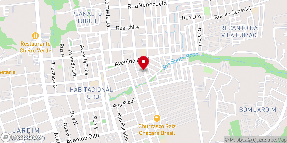 Map showing location of Igreja Bom pastor