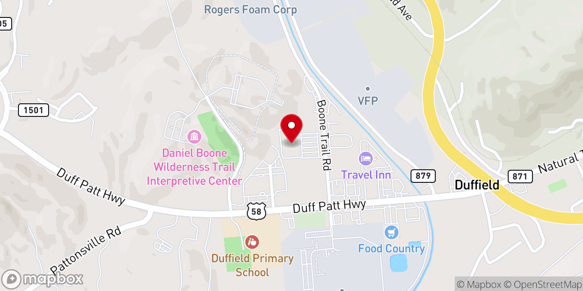 Map showing location of Pioneer Center for Business