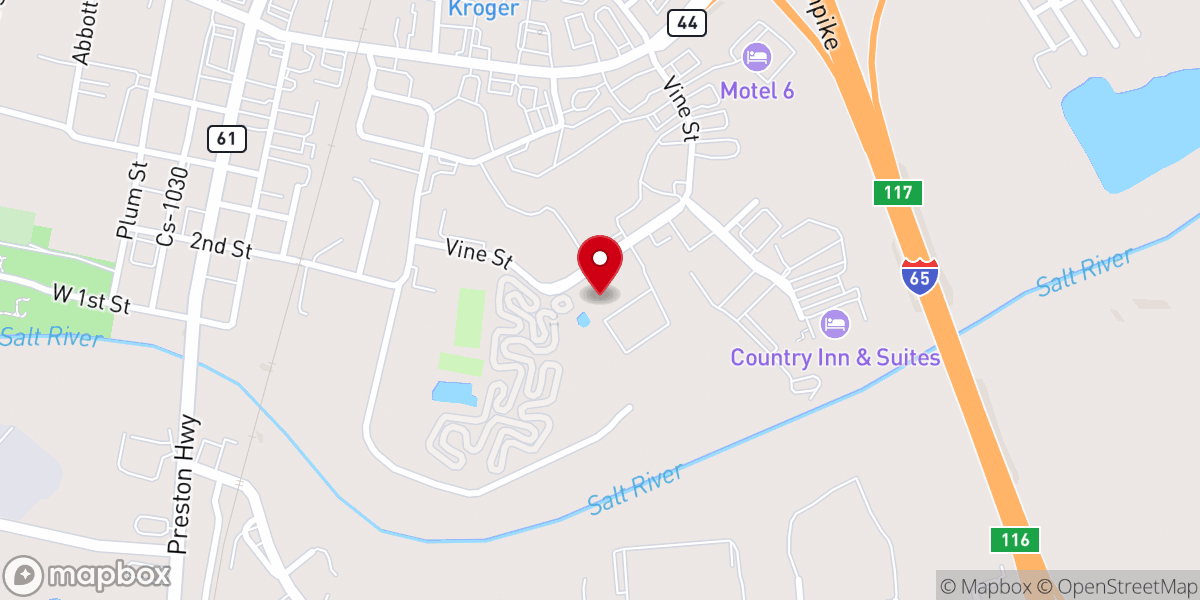 Map showing location of Kart Kountry
