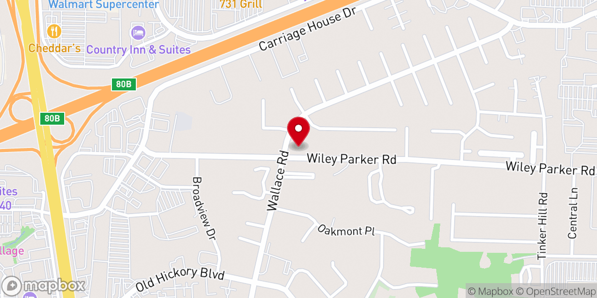 Map showing location of Rehoboth Baptist Church